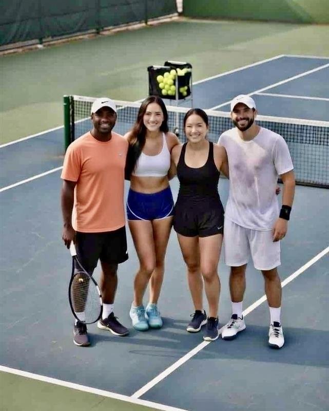 Tennis instruction graphic